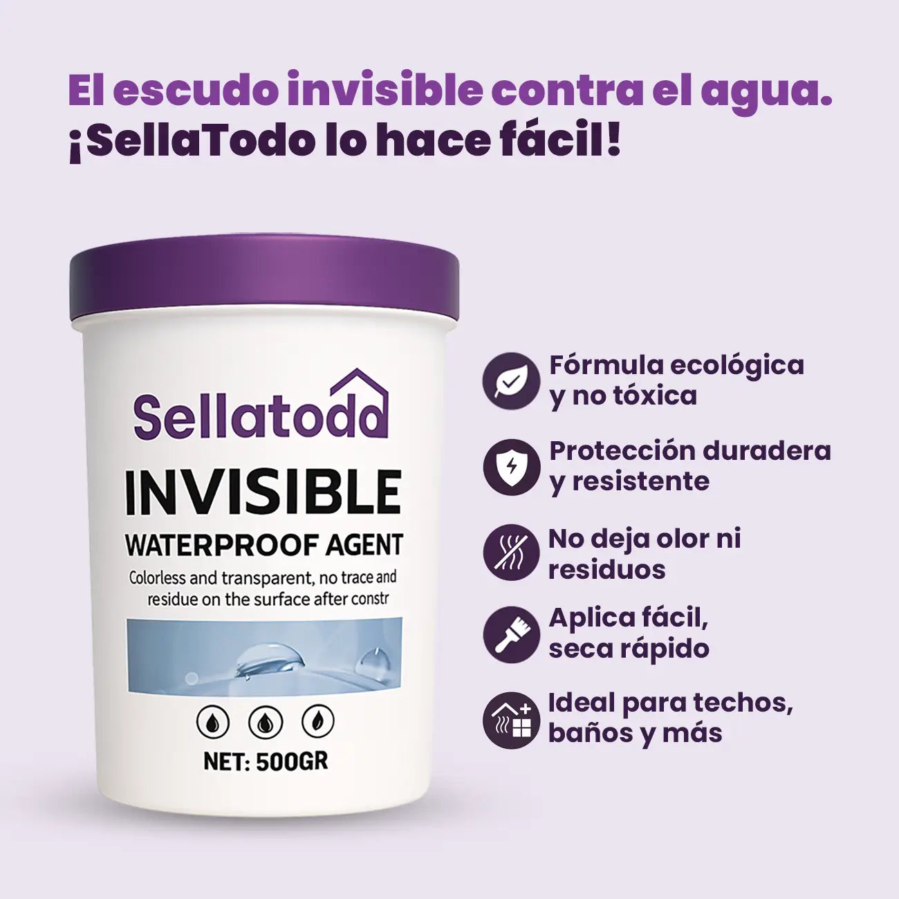 Sellatodo – Sellador Impermeabilizante Transparente de Alta Resistencia