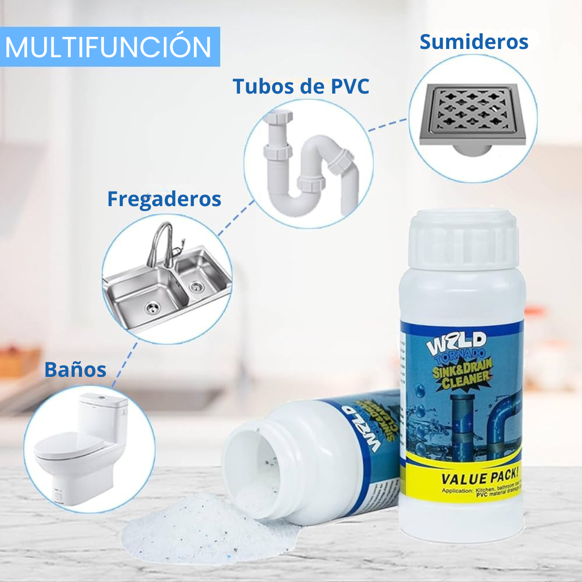 Wild Tornado – Desatascador Profesional de Cañerías