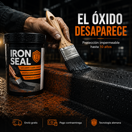 ¿El óxido está destruyendo tus rejas, herramientas o estructura? Iron Seal™ lo elimina en minutos — sin lijar, sin técnicos, sin gastar de más.