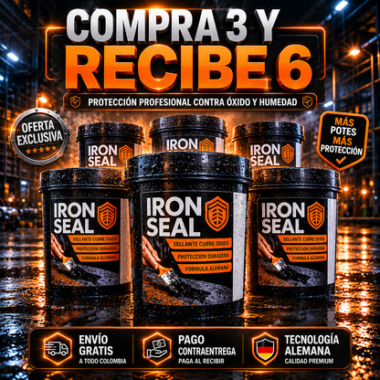 Iron Seal™ — Pintura Anticorrosiva Alemana 500g | Elimina el óxido sin lijar