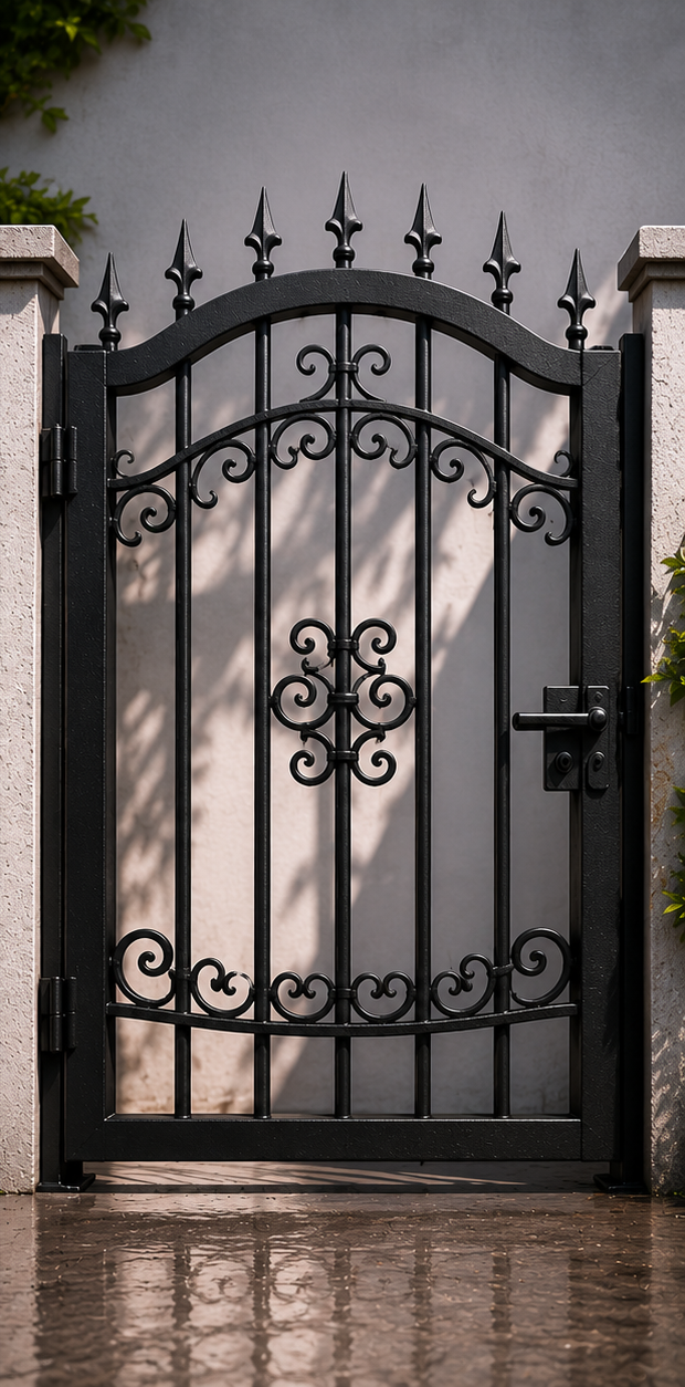 Reja renovada y protegida despues de aplicar Iron Seal