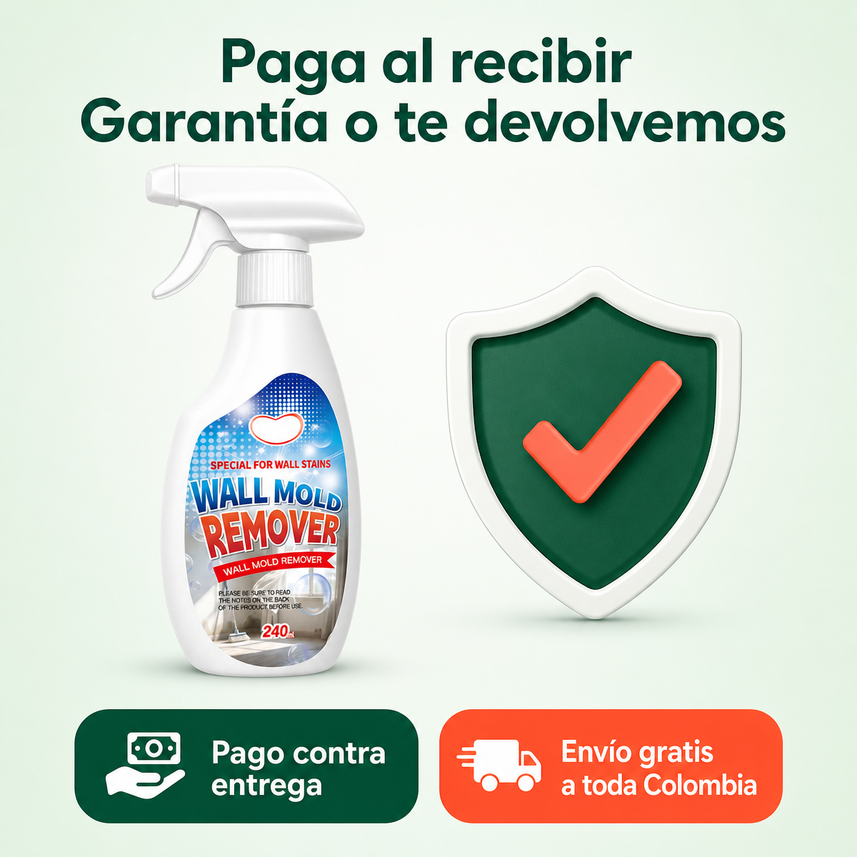 Garantia y pago contra entrega